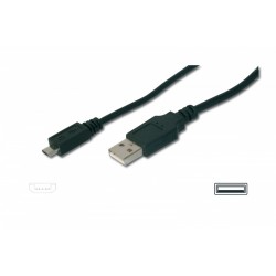 ASSMANN Kabel USB2.0 A|M mikro B|M 1m