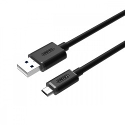 Unitek Zestaw kabli microUSB USB 2.0; 3x0.3m; YC4008BK