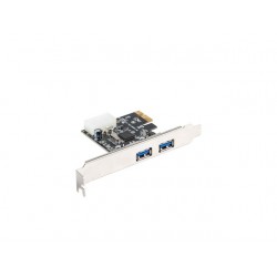 LANBERG Karta PCI Express USB 3.1 GEN1 2Port + Śledź Low Profile