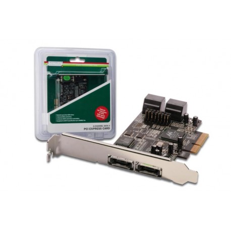 Digitus Karta rozszerzeń|Kontroler SATA III PCI Express, 4xSATA 2xeSATA, Chipset 88SE9230