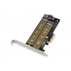 Digitus Karta rozszerzeń (Kontroler) M.2 NGFF|NVMe SSD PCIe 3.0 x4 SATA 110, 80, 60, 42, 30mm