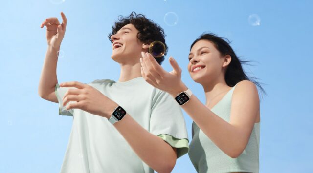 Dobry smartwatch w kształcie koperty – Amazfit GTS 4 Mini z GPS i ekranem Amoled poniżej 600 PLN