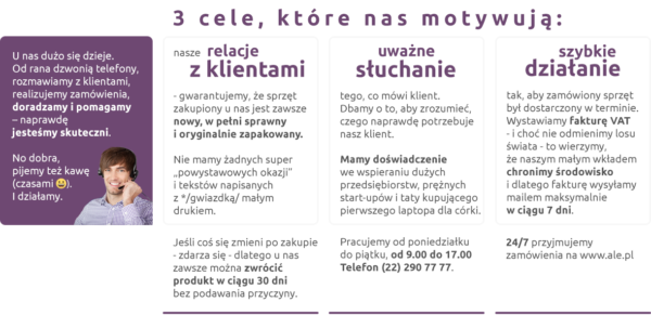 Gwarancja udanych zakupów w ale.pl