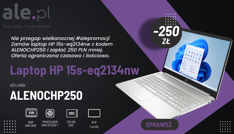 Wielkanocna #alepromocja na laptop HP 15s-eq2134nw