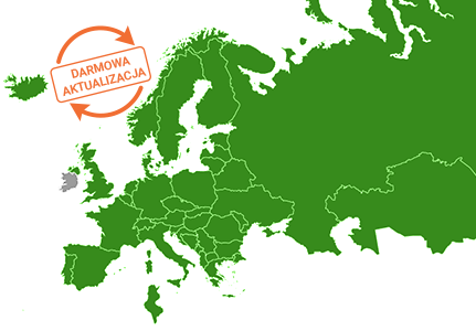 nawigacja Navitel E700 - mapy 47 krajów Europy